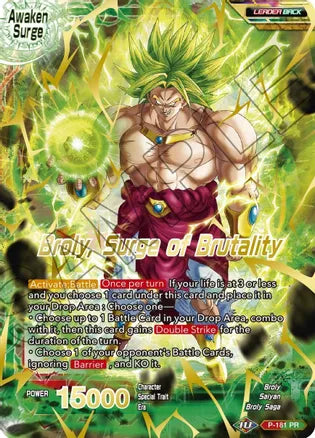 Broly    Broly, Surge of Brutality (Gold Stamped) (P-181) [Mythic Booster] Supply