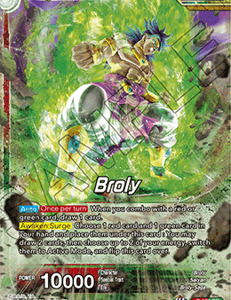 Broly    Broly, Surge of Brutality (Gold Stamped) (P-181) [Mythic Booster] Supply