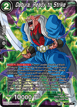 Dabura, Ready to Strike (Unison Warrior Series Boost Tournament Pack Vol. 7) (P-374) [Tournament Promotion Cards] Online now