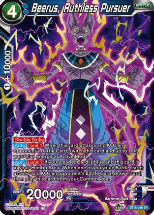 Beerus, Ruthless Pursuer (BT16-036) [Realm of the Gods] Fashion