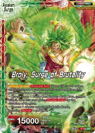 Broly    Broly, Surge of Brutality (P-181) [Mythic Booster] Online now