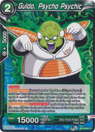 Guldo, Psycho Psychic (BT10-081) [Rise of the Unison Warrior 2nd Edition] Cheap