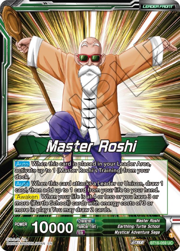 Master Roshi    Son Goku, Krillin, Yamcha, & Master Roshi, Reunited (BT18-059) [Dawn of the Z-Legends] Online