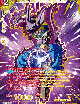 Beerus, Motivated Destruction (SPR) (BT17-134) [Ultimate Squad] Discount