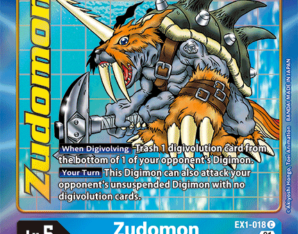 Zudomon [EX1-018] (Alternate Art) [Classic Collection] Sale