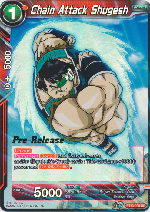 Chain Attack Shugesh (BT13-008) [Supreme Rivalry Prerelease Promos] For Discount