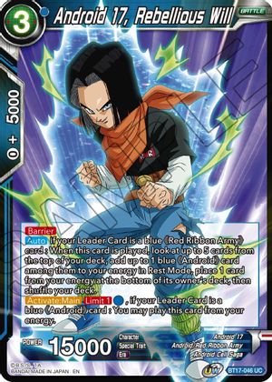 Android 17, Rebellious Will (BT17-046) [Ultimate Squad] Online now