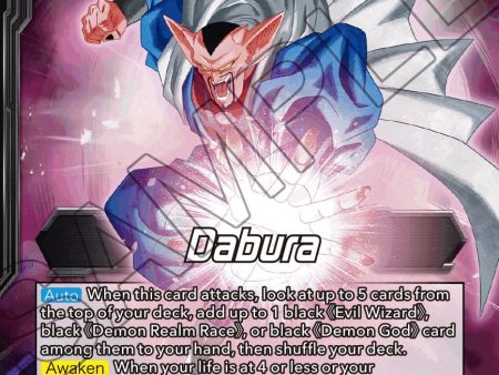 Dabura    Demon God Dabura, Diabolical Awakening (BT16-098) [Realm of the Gods Prerelease Promos] Fashion