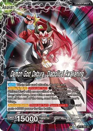 Dabura    Demon God Dabura, Diabolical Awakening (BT16-098) [Realm of the Gods] Cheap