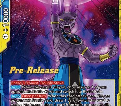 Beerus, Combative Impulse (BT16-128) [Realm of the Gods Prerelease Promos] Hot on Sale