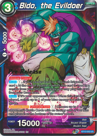 Bido, the Evildoer (BT13-052) [Supreme Rivalry Prerelease Promos] Fashion