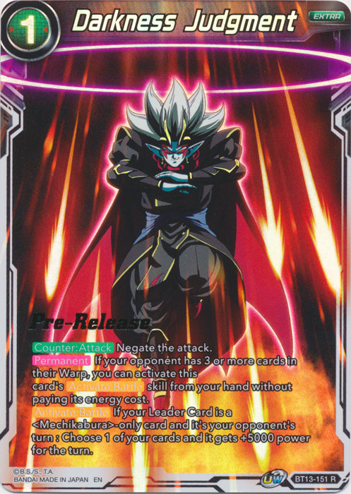 Darkness Judgment (BT13-151) [Supreme Rivalry Prerelease Promos] Discount