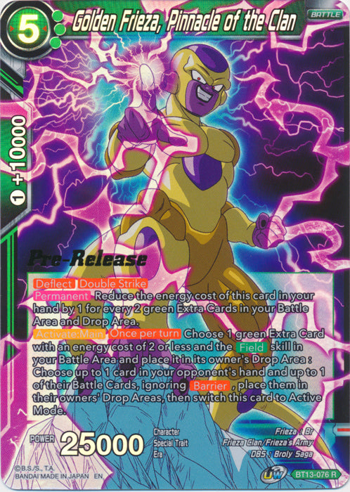 Golden Frieza, Pinnacle of the Clan (BT13-076) [Supreme Rivalry Prerelease Promos] For Discount