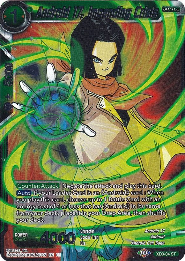 Android 17, Impending Crisis (XD3-04) [Ultimate Deck 2022] Hot on Sale