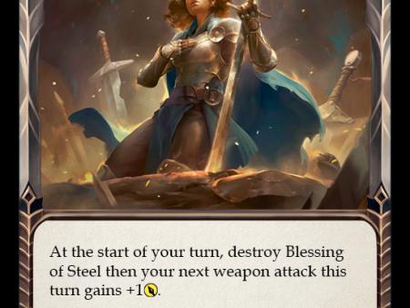 Blessing of Steel (Blue) [DYN075] (Dynasty)  Rainbow Foil Hot on Sale