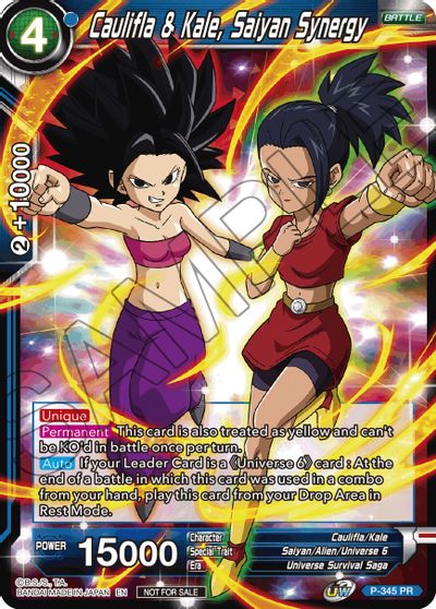 Caulifla & Kale, Saiyan Synergy (P-345) [Tournament Promotion Cards] For Sale