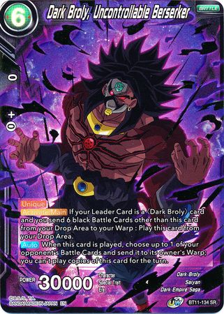 Dark Broly, Uncontrollable Berserker (BT11-134) [Vermilion Bloodline 2nd Edition] Cheap