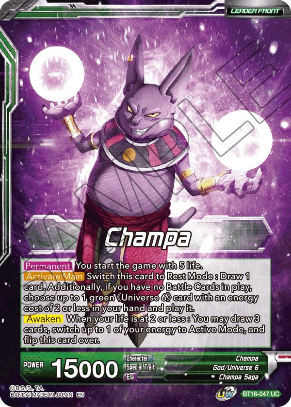 Champa    Champa, Victory at All Costs (BT16-047) [Realm of the Gods Prerelease Promos] Sale