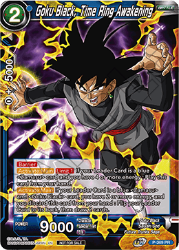 Goku Black, Time Ring Awakening (Unison Warrior Series Boost Tournament Pack Vol. 7) (P-369) [Tournament Promotion Cards] Cheap