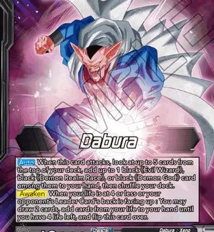 Dabura    Demon God Dabura, Diabolical Awakening (BT16-098) [Realm of the Gods] Cheap