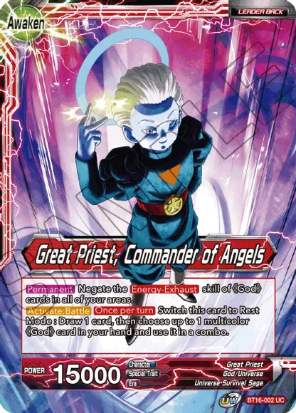 Great Priest    Great Priest, Commander of Angels (BT16-002) [Realm of the Gods] Hot on Sale