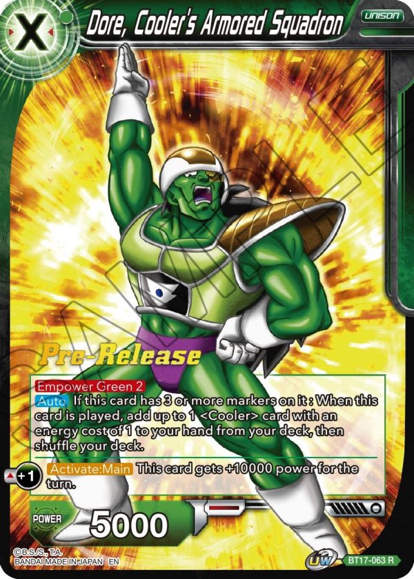 Dore, Cooler s Armored Squadron (BT17-063) [Ultimate Squad Prerelease Promos] Cheap