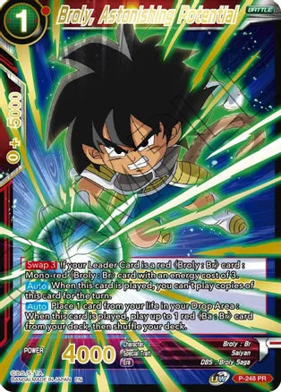 Broly, Astonishing Potential (Gold Stamped) (P-248) [Mythic Booster] For Cheap