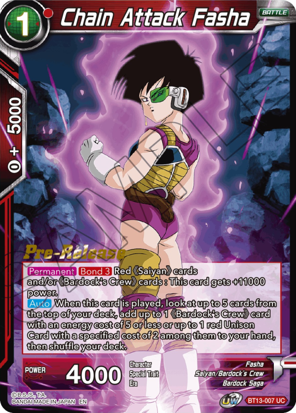 Chain Attack Fasha (BT13-007) [Supreme Rivalry Prerelease Promos] Online Sale