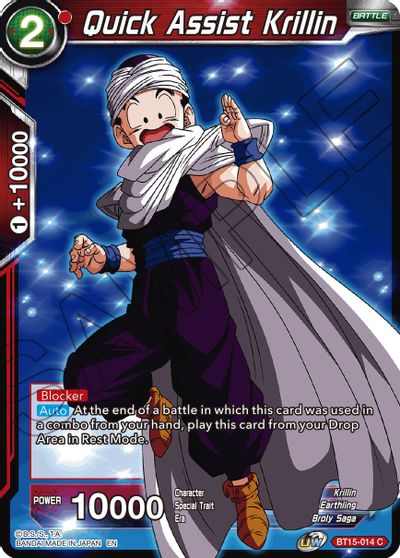 Quick Assist Krillin (BT15-014) [Saiyan Showdown] Cheap