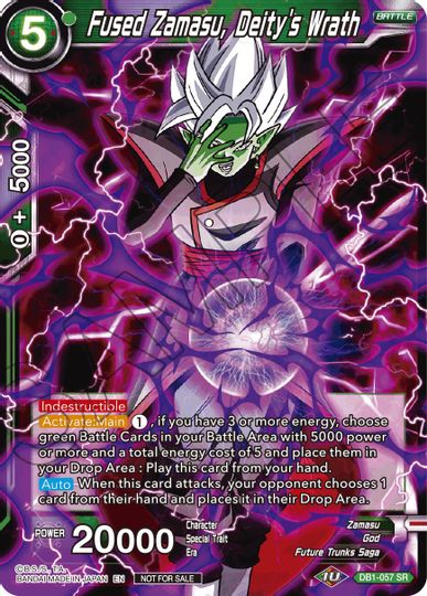 Fused Zamasu, Deity s Wrath (DB1-057) [Tournament Promotion Cards] Online now