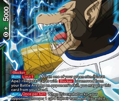 Great Ape Vegeta, Embodied Might (BT15-073) [Saiyan Showdown] For Cheap