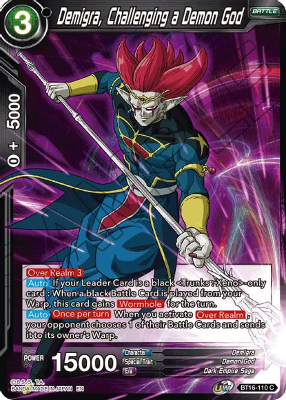 Demigra, Challenging a Demon God (BT16-110) [Realm of the Gods] on Sale