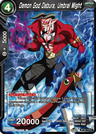 Demon God Dabura, Umbral Might (BT16-112) [Realm of the Gods] For Cheap