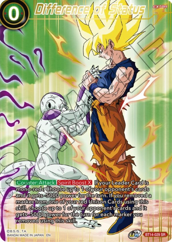 Difference of Status (BT14-029) [Theme Selection: History of Son Goku] Discount