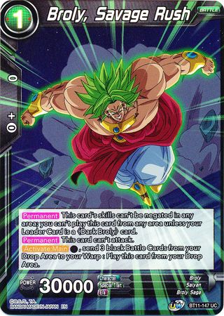 Broly, Savage Rush (BT11-147) [Vermilion Bloodline 2nd Edition] Cheap