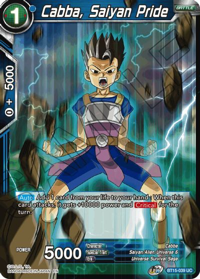 Cabba, Saiyan Pride (BT15-039) [Saiyan Showdown] For Cheap