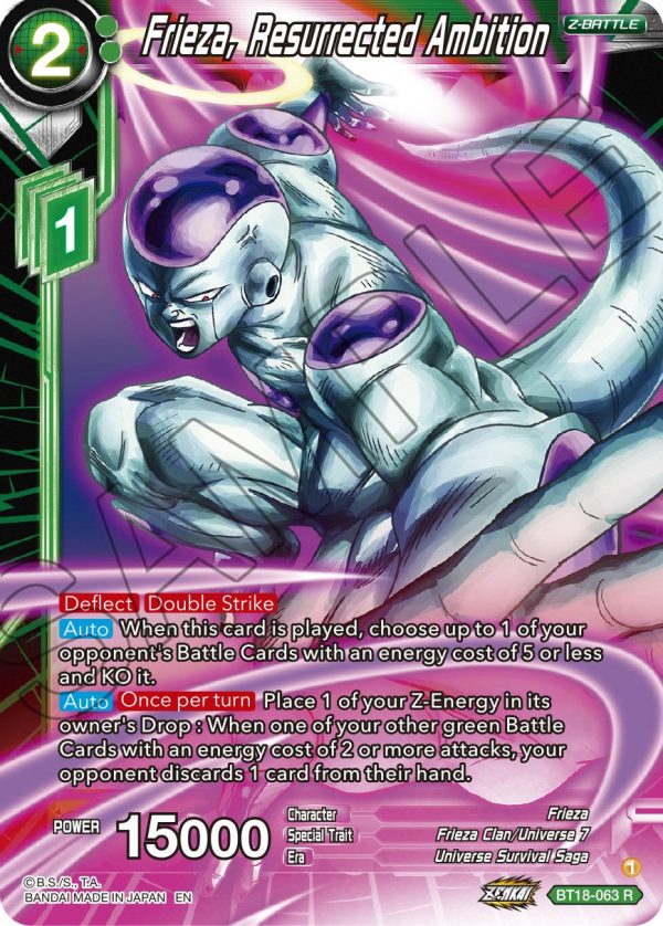 Frieza, Resurrected Ambition (BT18-063) [Dawn of the Z-Legends] Supply