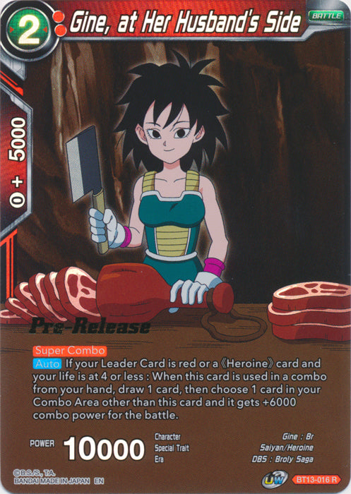 Gine, at Her Husband s Side (BT13-016) [Supreme Rivalry Prerelease Promos] Online Sale