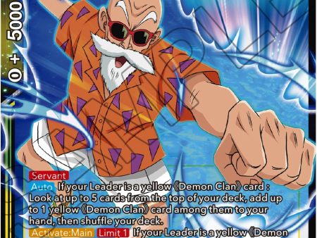 Master Roshi, Demonic Vassal (Zenkai Series Tournament Pack Vol.1) (P-417) [Tournament Promotion Cards] Sale