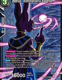 Beerus, Annihilation s Essence (Tournament Pack Vol. 8) (Winner) (P-384) [Tournament Promotion Cards] Online Hot Sale