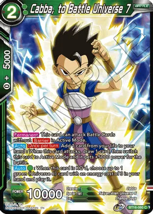 Cabba, to Battle Universe 7 (BT16-060) [Realm of the Gods] For Cheap