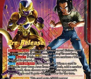 Golden Frieza & Android 17, Determined Tag Team (BT16-003) [Realm of the Gods Prerelease Promos] For Cheap