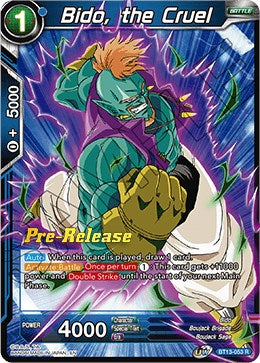 Bido, the Cruel (BT13-053) [Supreme Rivalry Prerelease Promos] on Sale