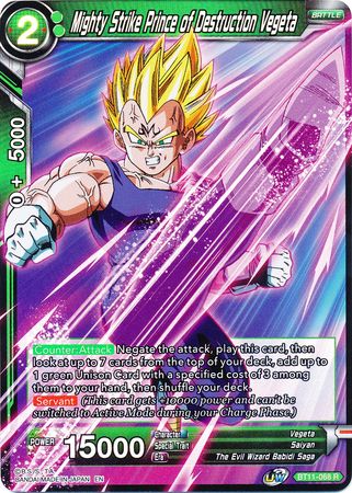 Mighty Strike Prince of Destruction Vegeta (BT11-068) [Vermilion Bloodline 2nd Edition] Cheap