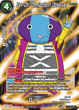 Zen-Oh, Omnipotent Observer (Unison Warrior Series Boost Tournament Pack Vol. 7) (P-373) [Tournament Promotion Cards] Sale