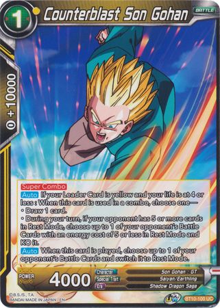 Counterblast Son Gohan (BT10-100) [Rise of the Unison Warrior 2nd Edition] For Discount