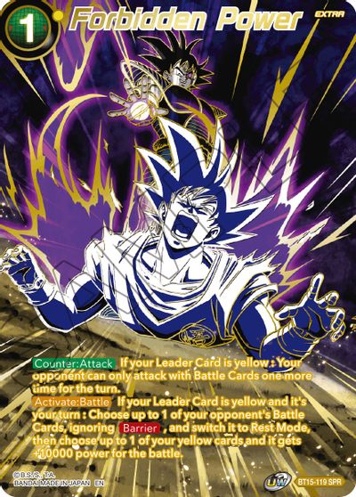 Forbidden Power (SPR) (BT15-119) [Saiyan Showdown] Cheap