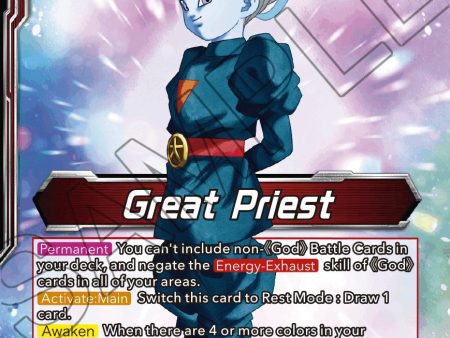 Great Priest    Great Priest, Commander of Angels (BT16-002) [Realm of the Gods Prerelease Promos] For Cheap