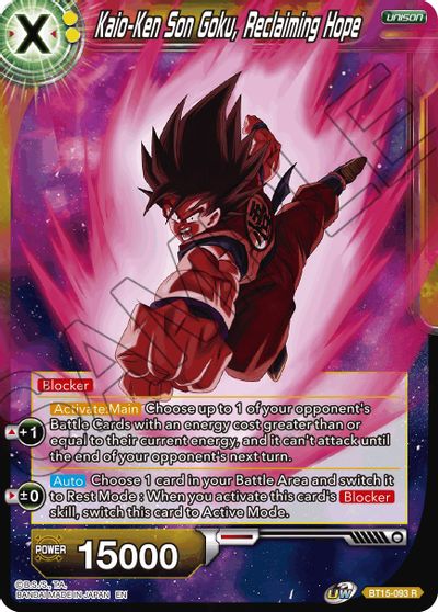 Kaio-Ken Son Goku, Reclaiming Hope (BT15-093) [Saiyan Showdown] Online