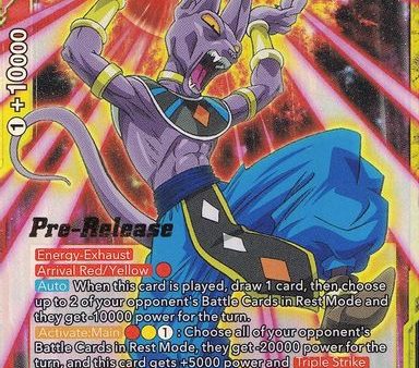 Beerus, Unceasing Rage (BT14-147) [Cross Spirits Prerelease Promos] For Cheap